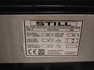 Gabelstapler gebraucht STILL EXV 10 ELEKTRO HOCHHUBWAGENDEICHSEL (13004827)