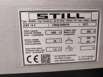 Gabelstapler gebraucht STILL EXV 14 C ELEKTRO HOCHHUBWAGENDEICHSEL (13040806)