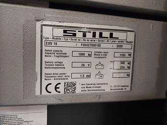 Gabelstapler gebraucht STILL EXV 16 ELEKTRO HOCHHUBWAGENDEICHSEL (13025825)