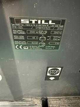 Gabelstapler gebraucht STILL FM X 25 ELEKTRO SCHUBMASTSTAPLER (13072559)