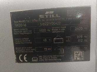 Gabelstapler gebraucht STILL RX 20-16 ELEKTRO DREIRADFRONTSTAPLER (13065541)