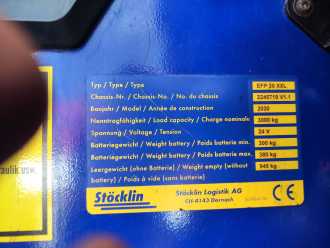 Gabelstapler gebraucht STOECKLIN EFP30XXL ELEKTRO NIEDERHUBWAGENDEICHSEL (12979981)