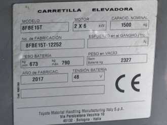 Gabelstapler gebraucht TOYOTA 8FBE15T ELEKTRO DREIRADFRONTSTAPLER (12961098)