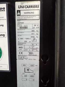 Gabelstapler gebraucht UNICARRIERS OSP200 - 372 Std. - Schnellläufer - Vertikal-Komm ELEKTRO NIEDERHUBKOMMISSIONIERER (12917202)