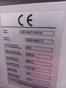 Gabelstapler gebraucht UNICARRIERS UMS 160 DTFVRE725 WEITERE SCHUBMASTSTAPLER (12989237)