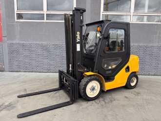 Gabelstapler gebraucht YALE GDP 30 UX Baujahr 2021 /Stunden 487/ Kabine/Duplex DIESEL VIERRADFRONTSTAPLER (13000988) backdrop