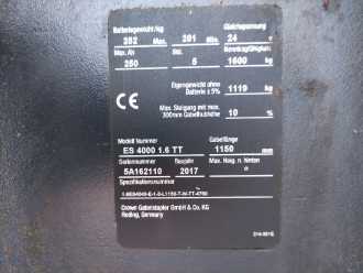 Használt targonca CROWN ES 4000 1.6TT ELEKTRO HOCHHUBWAGENDEICHSEL (13058633)