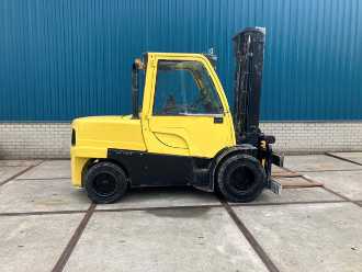 Használt targonca HYSTER 5.5ft DIESEL VIERRADFRONTSTAPLER (13065088) backdrop