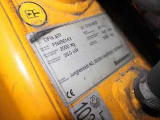 Használt targonca JUNGHEINRICH DFG 320 G120-380ZT DIESEL VIERRADFRONTSTAPLER (13040959)