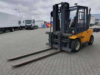 Használt targonca JUNGHEINRICH DFG 680 / 4.500mm / 2.413h / Zinkenverstellgerät DIESEL VIERRADFRONTSTAPLER (13033008)