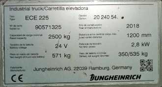 Használt targonca JUNGHEINRICH ECE 225 240-54 ELEKTRO NIEDERHUBWAGENFAHRERSTAND (13044438)