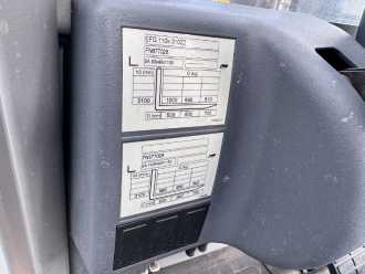 Használt targonca JUNGHEINRICH EFG 110k Baujahr 2022 / Stunden 566 Neuwertig ELEKTRO DREIRADFRONTSTAPLER (13075702)