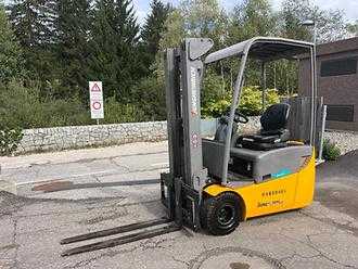 Használt targonca JUNGHEINRICH EFG 115 - 450DZ ELEKTRO DREIRADFRONTSTAPLER (13068232) backdrop