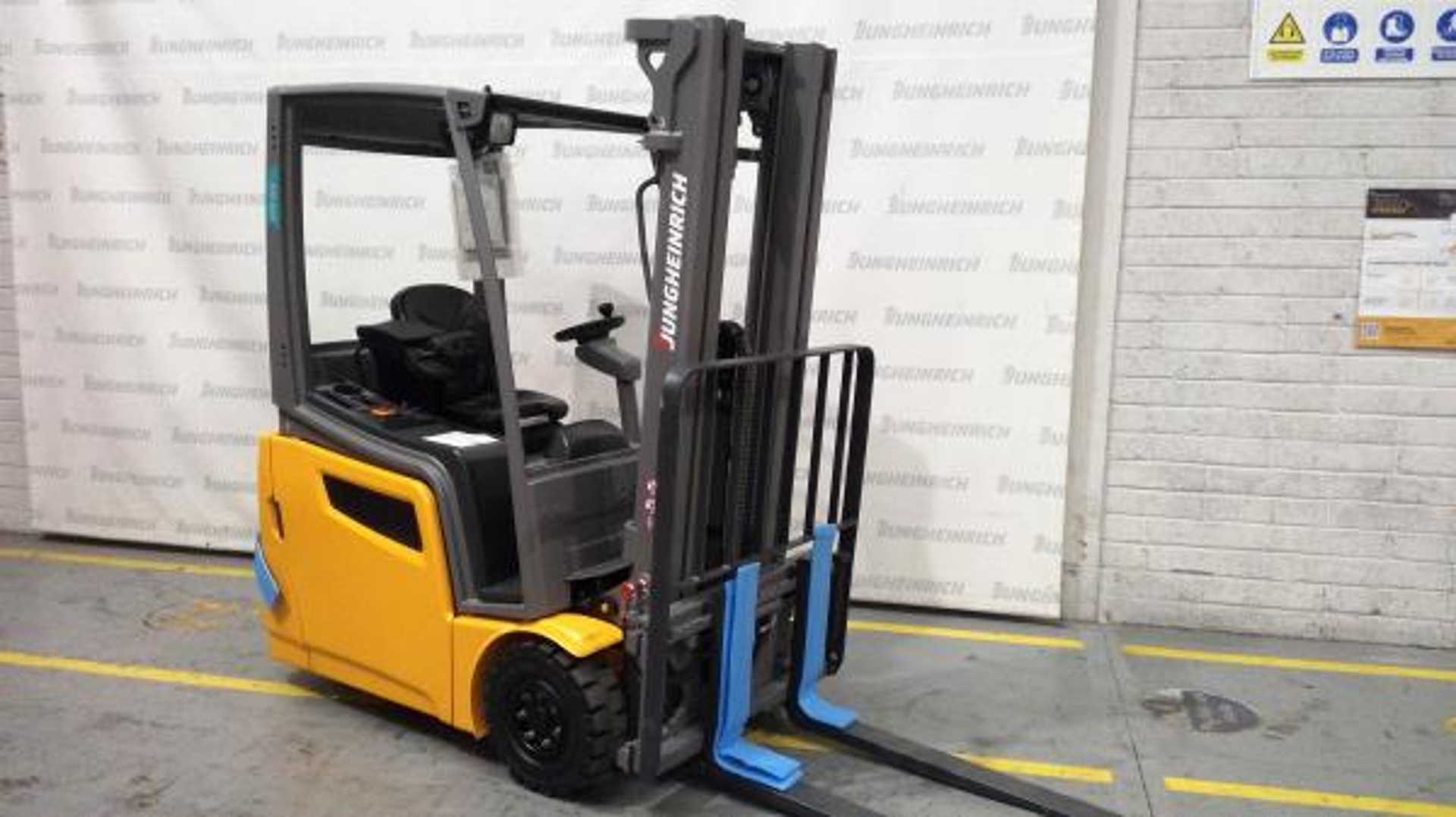 Használt targonca JUNGHEINRICH EFG 213 SP G+E 115 480 DZ ELEKTRO VIERRADFRONTSTAPLER (12990224)
