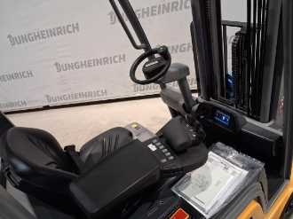 Használt targonca JUNGHEINRICH EFG 215 SP GE 100-464 DZ ELEKTRO VIERRADFRONTSTAPLER (13070414)