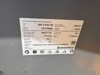 Használt targonca JUNGHEINRICH EFG 216 Baujahr 2022/ Stunden 2263 Akku 2023/ TOP ZUSTAND ELEKTRO DREIRADFRONTSTAPLER (13062499)