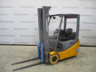 Használt targonca JUNGHEINRICH EFG 216k SP GE 115-500DZ ELEKTRO VIERRADFRONTSTAPLER (13067670) backdrop