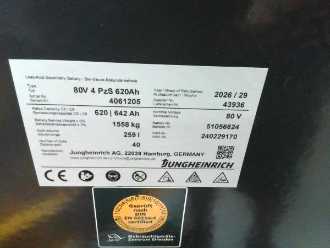 Használt targonca JUNGHEINRICH EFG 425k GE 120-500 DZ ELEKTRO VIERRADFRONTSTAPLER (13060326)
