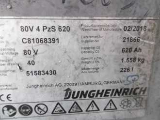 Használt targonca JUNGHEINRICH EFG 430ks 115-500 DZ ELEKTRO VIERRADFRONTSTAPLER (12802971)