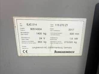 Használt targonca JUNGHEINRICH EJC 214 Baujahr 2017 HH 2700 Akku 2016 ELEKTRO HOCHHUBWAGENDEICHSEL (13056876)