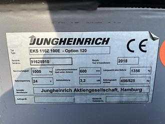 Használt targonca JUNGHEINRICH EKS 110 Z 100 E ELEKTRO HOCHHUBWAGENFAHRERSTAND (13015676)