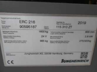 Használt targonca JUNGHEINRICH ERC 216 G 115-310 ZT Li-Ion ELEKTRO HOCHHUBWAGENFAHRERSTAND (12948701)