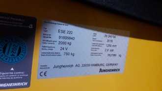 Használt targonca JUNGHEINRICH ESE 220 MP 240 54 20 ELEKTRO NIEDERHUBWAGENFAHRERSITZ (13071133)