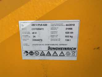 Használt targonca JUNGHEINRICH ETV 112 Baujahr 2018/ Stunden 2870 TOP CONDITION *** ELEKTRO SCHUBMASTSTAPLER (13068331)
