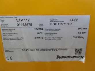 Használt targonca JUNGHEINRICH ETV 112 SP E GE 115-710 DZ Li-Ion ELEKTRO SCHUBMASTSTAPLER (12999847)