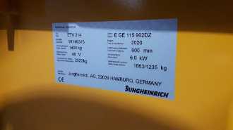 Használt targonca JUNGHEINRICH ETV 214 SP E GE 115 902 DZ ELEKTRO SCHUBMASTSTAPLER (13023715)