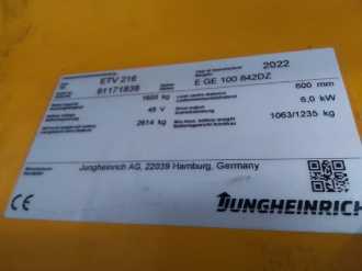 Használt targonca JUNGHEINRICH ETV 216 SP E GE 100-842 DZ ELEKTRO SCHUBMASTSTAPLER (13075598)