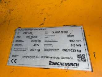 Használt targonca JUNGHEINRICH ETV 320 Baujahr 2020 Hubhöhe 6200 stunden 5196 ELEKTRO SCHUBMASTSTAPLER (13031943)