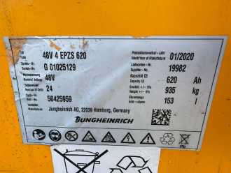 Használt targonca JUNGHEINRICH ETV 320 Baujahr 2020 Hubhöhe 6200 stunden 5196 ELEKTRO SCHUBMASTSTAPLER (13031943)