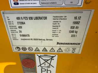 Használt targonca JUNGHEINRICH ETV 325 Baujahr 2012 / HH 8420 Akku 2012 ELEKTRO SCHUBMASTSTAPLER (13001006)
