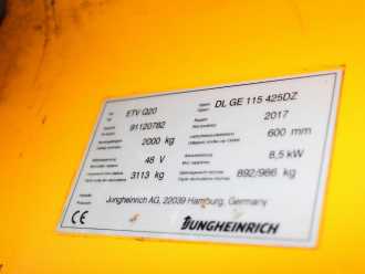 Használt targonca JUNGHEINRICH ETV-Q 20 DL SP GE115-425DZ ELEKTRO VIERWEGESTAPLER (13028453)