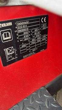 Használt targonca KALMAR ECG 80-9 ELEKTRO VIERRADFRONTSTAPLER (13047762)