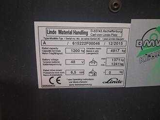 Használt targonca LINDE A 12 ELEKTRO SEITENSTAPLER (13062571)