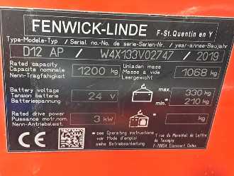 Használt targonca LINDE D12 AP ELEKTRO HOCHHUBWAGENDEICHSEL (13058624)