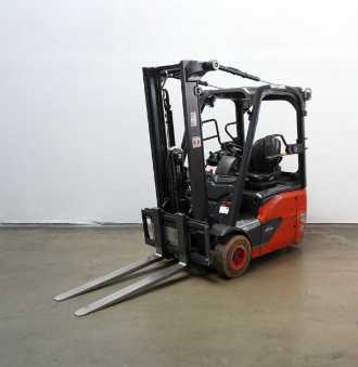 Használt targonca LINDE E 14 EVO 386-02 ELEKTRO DREIRADFRONTSTAPLER (12981066) backdrop