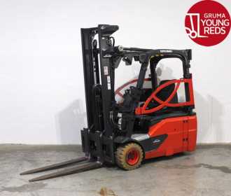Használt targonca LINDE E 18 L EVO 386-02 ELEKTRO DREIRADFRONTSTAPLER (12798723) backdrop