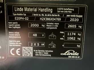 Használt targonca LINDE E 20 PH EVO ELEKTRO VIERRADFRONTSTAPLER (13074675)