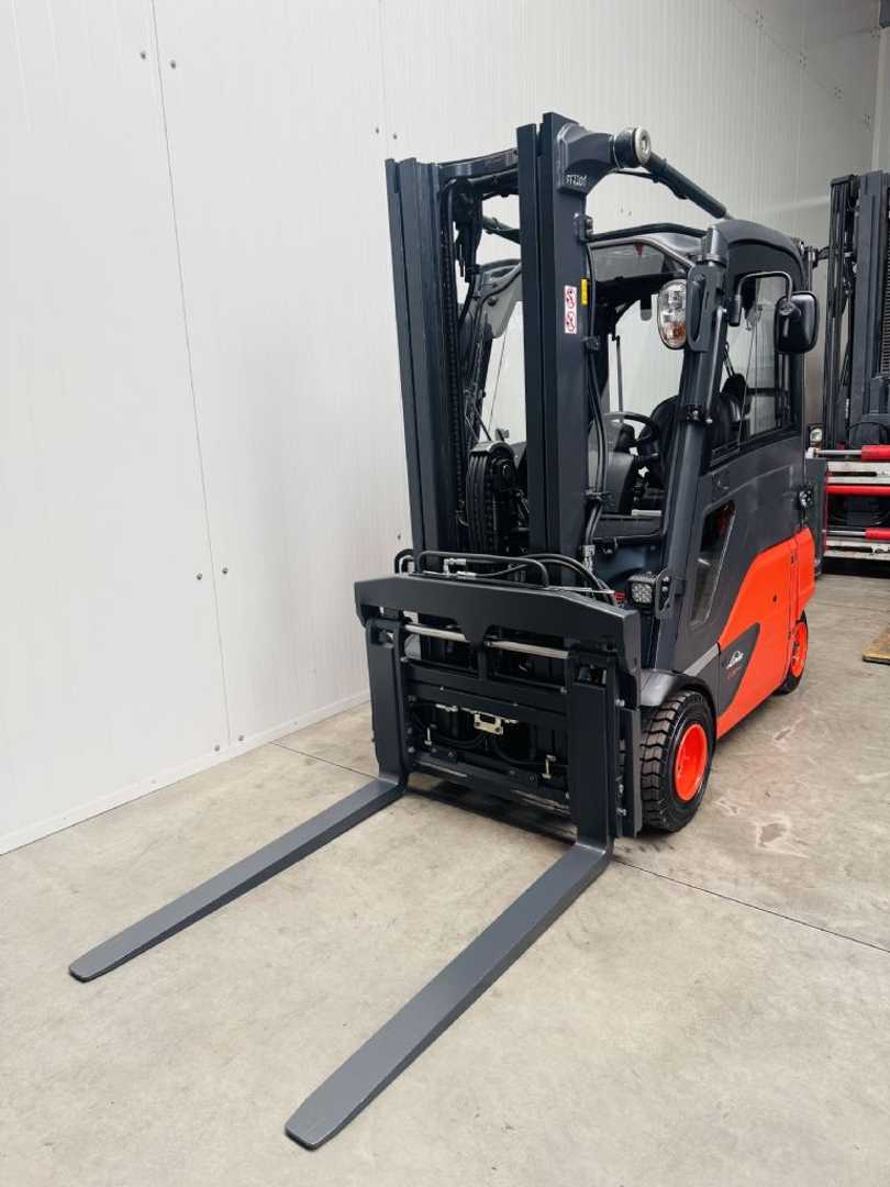 Használt targonca LINDE E 20 PL-02 EVO Triplex STVO Kabine ZVG ELEKTRO VIERRADFRONTSTAPLER (13007107)