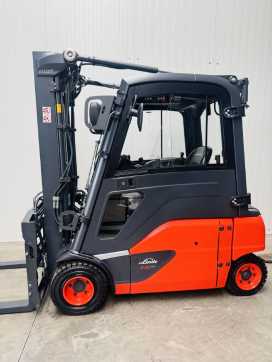 Használt targonca LINDE E 20 PL-02 EVO Triplex STVO Kabine ZVG ELEKTRO VIERRADFRONTSTAPLER (13007107)