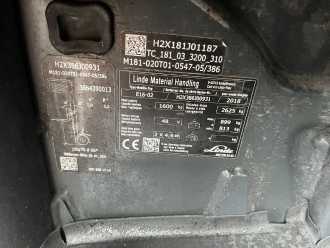 Használt targonca LINDE E16-02 ELEKTRO DREIRADFRONTSTAPLER (13060542)