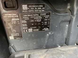Használt targonca LINDE E16-02 ELEKTRO DREIRADFRONTSTAPLER (13068802)