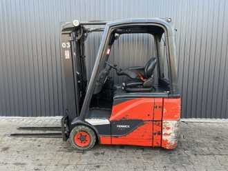 Használt targonca LINDE E16H-02 ELEKTRO DREIRADFRONTSTAPLER (13073444)