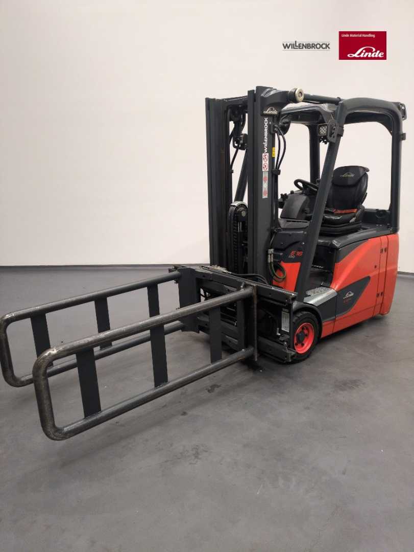 Használt targonca LINDE E16H-386-02 ELEKTRO DREIRADFRONTSTAPLER (13070951)