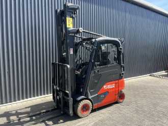 Használt targonca LINDE E16P-02 ELEKTRO VIERRADFRONTSTAPLER (13049672) backdrop