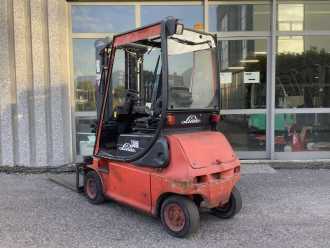 Használt targonca LINDE E16P-02 ELEKTRO VIERRADFRONTSTAPLER (13076398)