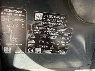 Használt targonca LINDE E18PH-02 ELEKTRO VIERRADFRONTSTAPLER (13058688)